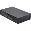 StarTech.com 4-portowy przełącznik HDMI KVM – pojedynczy monitor 4K 60 Hz Ultra HD HDR – biurkowy przełącznik KVM HDMI 2.0 z 2-portowym hubem USB 3.0 (5 Gb/s) i 4x USB 2.0 HID, audio – przełączanie skrótami klawiszowymi – TAA