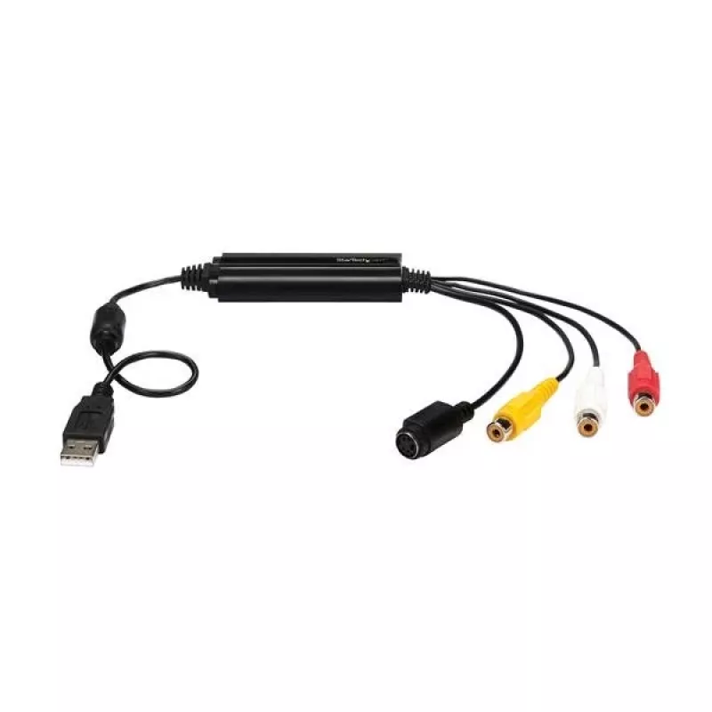 StarTech.com Kabel przejściówki do przechwytywania wideo USB - S-Video/Composite do USB 2.0 – urządzenie do przechwytywania wideo SD – obsługa TWAIN – konwerter analogowo-cyfrowy do przechowywania multimediów – tylko Windows