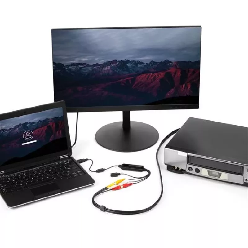 StarTech.com Kabel przejściówki do przechwytywania wideo USB - S-Video/Composite do USB 2.0 – urządzenie do przechwytywania wideo SD – obsługa TWAIN – konwerter analogowo-cyfrowy do przechowywania multimediów – tylko Windows