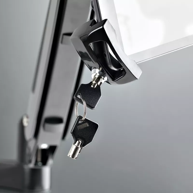StarTech.com Adapter montażowy VESA do tabletów 7.9 do 12.5 cala - do 2 kg (4.4 funta) - wzory VESA 75x75/100x100 - uniwersalny antykradzieżowy zacisk montażowy VESA do tabletów - bezpieczny uchwyt na tablet - czarny