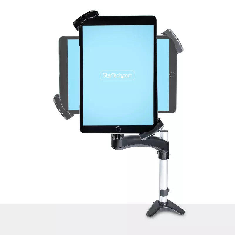 StarTech.com Adapter montażowy VESA do tabletów 7.9 do 12.5 cala - do 2 kg (4.4 funta) - wzory VESA 75x75/100x100 - uniwersalny antykradzieżowy zacisk montażowy VESA do tabletów - bezpieczny uchwyt na tablet - czarny