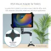 StarTech.com Adapter montażowy VESA do tabletów 7.9 do 12.5 cala - do 2 kg (4.4 funta) - wzory VESA 75x75/100x100 - uniwersalny antykradzieżowy zacisk montażowy VESA do tabletów - bezpieczny uchwyt na tablet - czarny