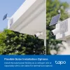 TP-Link Tapo Solar Panel SPEC: 5,2 V 2,5 W FUNKCJA: Port ładowania Type-C, Nieprzerwane zasilanie, Elastyczna instalacja solarna, Współpracuje z kamerą bateryjną, 4 m przewód ładujący (całkowity), Odporny na warunki atmosferyczne (IP65)