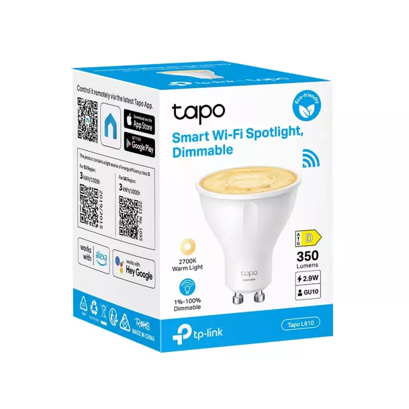Inteligentna żarówka TP-Link Tapo L610 Wi-Fi ściemniana biała