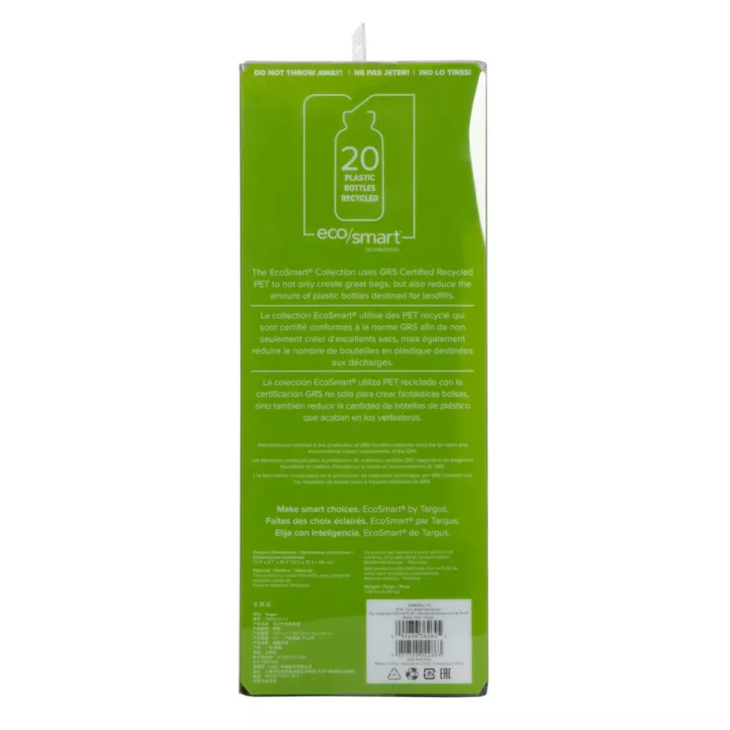 Plecak casualowy Targus Zero Waste Czarny Tworzywo z recyklingu 21L