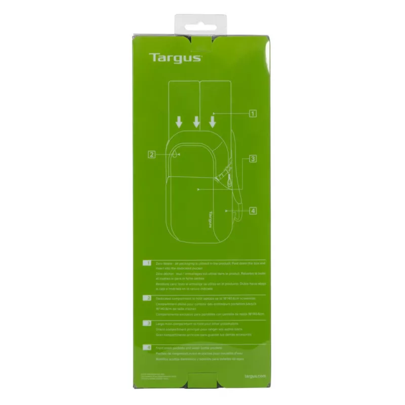 Plecak casualowy Targus Zero Waste Czarny Tworzywo z recyklingu 21L