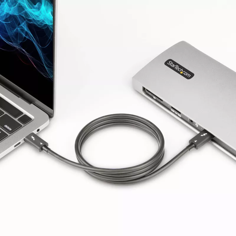 StarTech.com 1 m kabel Thunderbolt 4 - 40 Gb/s - 100 W PD - wideo 4K/8K - certyfikowany przez Intel kabel Thunderbolt - kompatybilny z USB4/Thunderbolt 3/USB 3.2/USB Type-C/DisplayPort