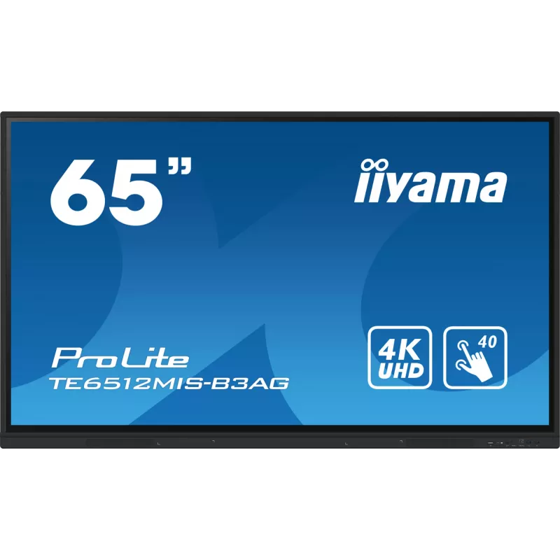 iiyama 65-calowy interaktywny ekran dotykowy 4K UHD z podnoszeniem do współpracy interaktywnej