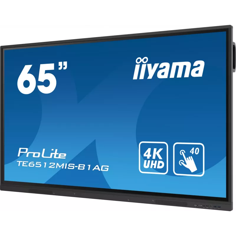 iiyama 65-calowy interaktywny ekran dotykowy 4K UHD z podnoszeniem do współpracy interaktywnej