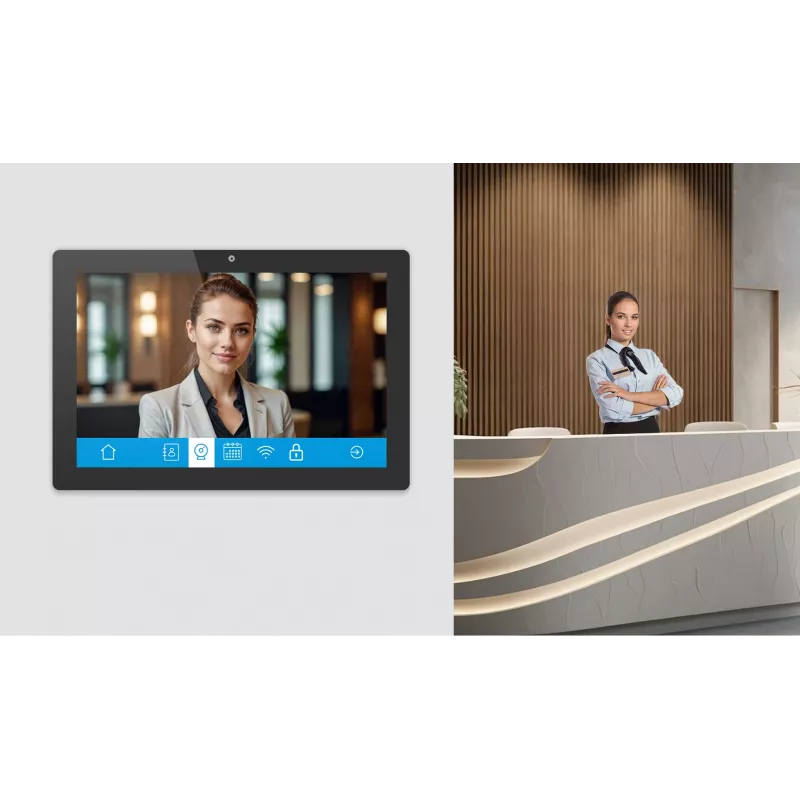 iiyama TW1023ASC-B3P Wyświetlacz reklamowy Kiosk design 25.6 cm (10.1 cala) Wi-Fi 385 cd/m² WXGA Czarny Ekran dotykowy Wbudowany procesor Android 24/7