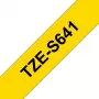 Taśma do etykietowania Brother TZE-S641 czarna na żółtej taśmie TZ