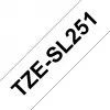 Taśma etykietująca Brother TZESL251, czarny na białym