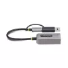 StarTech.com Adapter USB-C na Ethernet 2,5 GbE z konwerterem USB-A, kontroler NBASE-T NIC, sieć USB 3.0 Type-C 2,5/1 G, wiele prędkości, kompatybilny z Thunderbolt, Windows i Mac