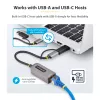 StarTech.com Adapter USB-C na Ethernet 2,5 GbE z konwerterem USB-A, kontroler NBASE-T NIC, sieć USB 3.0 Type-C 2,5/1 G, wiele prędkości, kompatybilny z Thunderbolt, Windows i Mac