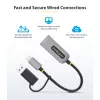 StarTech.com Adapter USB-C na Ethernet 2,5 GbE z konwerterem USB-A, kontroler NBASE-T NIC, sieć USB 3.0 Type-C 2,5/1 G, wiele prędkości, kompatybilny z Thunderbolt, Windows i Mac