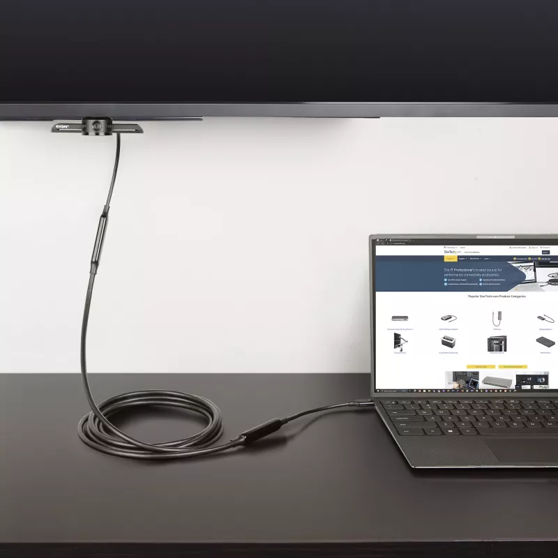 StarTech.com 3m (10ft) Aktywny kabel USB-C, USB 3.2 Gen 2 10Gbps, Długi kabel do przesyłu danych USB Type-C, Zasilanie 60W, 8K 60Hz, DP 1.4 Alt Mode z HBR3/HDR10/MST/DSC 1.2/HDCP 2.2 - Kabel USB C do C