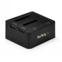 Stacja dokująca StarTech.com Dual-Bay USB 3.0 do SATA i IDE, dok do dysków twardych USB, zewnętrzna stacja dokująca 2,5/3,5 cala SATA I/II/III i IDE (40 pin) SSD/HDD, zatoki na dyski z możliwością hot-swap, ładowanie od góry