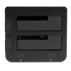 Stacja dokująca StarTech.com Dual-Bay USB 3.0 do SATA i IDE, dok do dysków twardych USB, zewnętrzna stacja dokująca 2,5/3,5 cala SATA I/II/III i IDE (40 pin) SSD/HDD, zatoki na dyski z możliwością hot-swap, ładowanie od góry