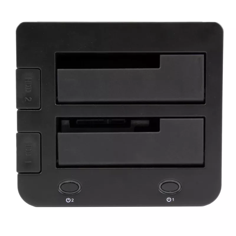 Stacja dokująca StarTech.com Dual-Bay USB 3.0 do SATA i IDE, dok do dysków twardych USB, zewnętrzna stacja dokująca 2,5/3,5 cala SATA I/II/III i IDE (40 pin) SSD/HDD, zatoki na dyski z możliwością hot-swap, ładowanie od góry