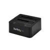 Stacja dokująca StarTech.com Dual-Bay USB 3.0 do SATA i IDE, dok do dysków twardych USB, zewnętrzna stacja dokująca 2,5/3,5 cala SATA I/II/III i IDE (40 pin) SSD/HDD, zatoki na dyski z możliwością hot-swap, ładowanie od góry