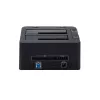 Stacja dokująca StarTech.com Dual-Bay USB 3.0 do SATA i IDE, dok do dysków twardych USB, zewnętrzna stacja dokująca 2,5/3,5 cala SATA I/II/III i IDE (40 pin) SSD/HDD, zatoki na dyski z możliwością hot-swap, ładowanie od góry