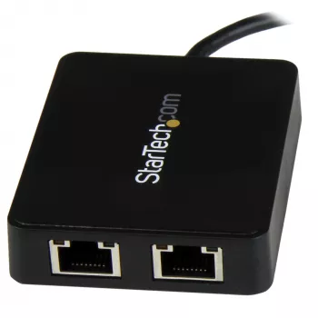 StarTech.com Adapter USB-C na dwa porty Gigabit Ethernet z portem USB (Type-A)