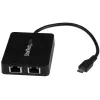 StarTech.com Adapter USB-C na dwa porty Gigabit Ethernet z portem USB (Type-A)