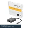 StarTech.com Adapter USB-C na dwa porty Gigabit Ethernet z portem USB (Type-A)