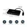 StarTech.com Adapter USB-C na Ethernet z 3-portowym hubem USB 3.0 i Power Delivery