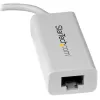 StarTech.com Adapter sieciowy USB-C na Gigabit Ethernet - Biały, przewodowy, USB Type-C, Ethernet, 5000 Mbit/s, Biały