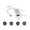 StarTech.com Adapter sieciowy USB-C na Gigabit Ethernet - Biały, przewodowy, USB Type-C, Ethernet, 5000 Mbit/s, Biały