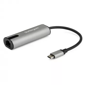 StarTech.com 2.5GbE USB C do Ethernet Adapter NBASE-T NIC - USB 3.0 Typ C 2.5/1 Gigabit/100 Mb/s Wieloprędkościowa Karta Sieciowa/ USB 3.1 Laptop do RJ45/LAN Thunderbolt 3 Kompatybilny/MacBook Pro Surface
