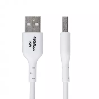 StarTech.com Kabel ładujący USB-A do USB-C 2 m (6,6 stopy), ładowanie i synchronizacja, 3 A, USB 2.0, osłona TPE - biały przewód ładujący USB