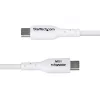 StarTech.com Kabel ładujący USB-A do USB-C 2 m (6,6 stopy), ładowanie i synchronizacja, 3 A, USB 2.0, osłona TPE - biały przewód ładujący USB