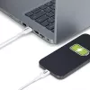 StarTech.com Kabel ładujący USB-A do USB-C 2 m (6,6 stopy), ładowanie i synchronizacja, 3 A, USB 2.0, osłona TPE - biały przewód ładujący USB