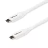 StarTech.com USB-C do USB-C Przewód z 5A PD - M/M - Biały - 2 m (6 stóp) - USB 2.0 - Certyfikowany USB-IF