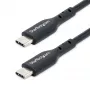 Kabel ładujący StarTech.com 1m (3ft) USB C, kabel USB-C, przewód ładujący USB 2.0 Type-C do laptopa, 60W 3A Power Delivery, powłoka TPE, kabel do transferu danych USB-C, M/M