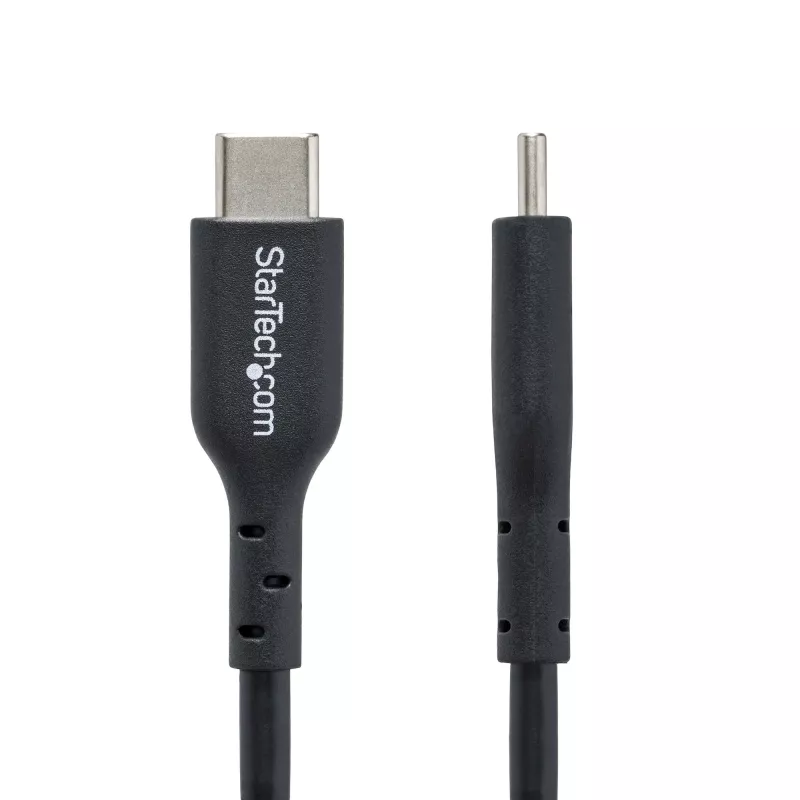 StarTech.com 2m (6ft) Kabel ładujący USB C, kabel USB-C, przewód ładujący do laptopa USB 2.0 Type-C, 60W 3A Power Delivery, osłona TPE, kabel do przesyłu danych USB-C, M/M