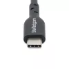 StarTech.com 2m (6ft) Kabel ładujący USB C, kabel USB-C, przewód ładujący do laptopa USB 2.0 Type-C, 60W 3A Power Delivery, osłona TPE, kabel do przesyłu danych USB-C, M/M