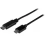 StarTech.com USB-C do Micro-B Kabel - M/M - 0,5 m - USB 2.0, 0,5 m, USB C, Micro-USB B, USB 2.0, 0,48 Gbit/s, Czarny
