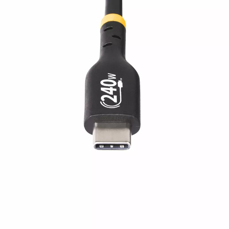 StarTech.com 1m Kabel ładujący USB-C, certyfikowany kabel USB C USB-IF, 240W PD EPR, przewód do ładowania laptopa USB 2.0 Type-C, kabel do przesyłania danych USB-C, powłoka TPE, M/M