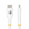 StarTech.com 1m Biały Kabel Ładujący USB-C, Certyfikat USB-IF Kabel USB C, 240W PD EPR, Przewód Zasilający do Laptopa USB 2.0 Type-C, Kabel do Transferu Danych USB-C, Powłoka TPE
