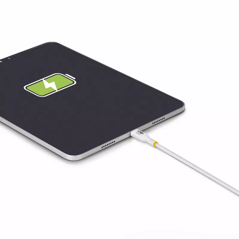 StarTech.com 2m Biały Kabel Ładujący USB-C, Certyfikowany USB-IF Kabel USB C, 240W PD EPR, USB 2.0 Type-C Przewód Zasilający Laptop, Kabel Transferu Danych USB-C, Osłona TPE