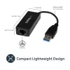 StarTech.com USB 3.0 do Gigabit Ethernet – adapter sieciowy, 10/100/1000 Mb/s, USB na RJ45, adapter USB 3.0 do LAN, adapter Ethernet USB 3.0 (GbE), zgodny z TAA