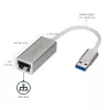 StarTech.com Adapter sieciowy USB 3.0 do Gigabit Ethernet - Srebrny, Przewodowy, USB, Ethernet, 2000 Mbit/s, Srebrny
