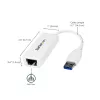 StarTech.com Karta sieciowa USB 3.0 do Gigabit Ethernet, 10/100/1000 Mbps, USB na RJ45, Adapter USB 3.0 do LAN, Karta sieciowa USB 3.0 Ethernet (GbE), zgodna z TAA