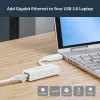 StarTech.com Karta sieciowa USB 3.0 do Gigabit Ethernet, 10/100/1000 Mbps, USB na RJ45, Adapter USB 3.0 do LAN, Karta sieciowa USB 3.0 Ethernet (GbE), zgodna z TAA