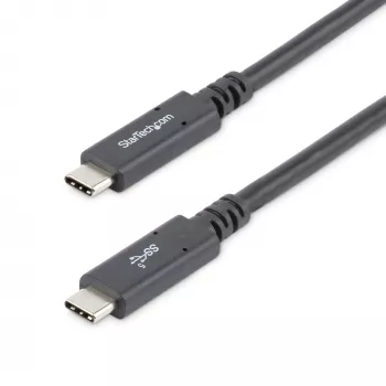 StarTech.com 6 ft (1.8 m) Kabel USB C na USB C - 5A, 100W PD 3.0 - Certyfikowany Works With Chromebook - Certyfikat USB-IF - M/M - USB 3.0 5Gbps - Kabel ładujący USB C - Kabel USB Type C