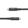 StarTech.com 6 ft (1.8 m) Kabel USB C na USB C - 5A, 100W PD 3.0 - Certyfikowany Works With Chromebook - Certyfikat USB-IF - M/M - USB 3.0 5Gbps - Kabel ładujący USB C - Kabel USB Type C