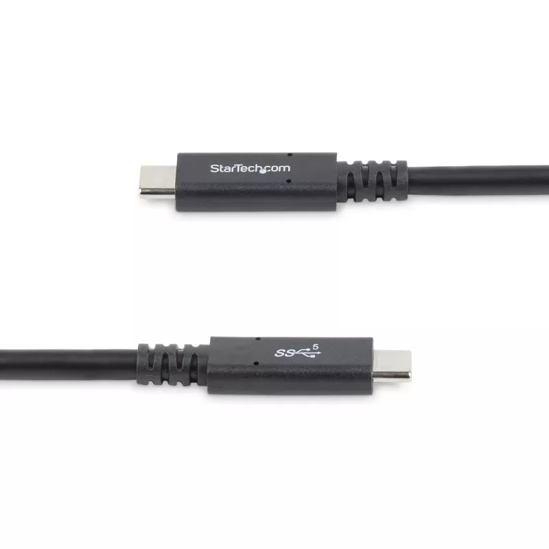 StarTech.com 6 ft (1.8 m) Kabel USB C na USB C - 5A, 100W PD 3.0 - Certyfikowany Works With Chromebook - Certyfikat USB-IF - M/M - USB 3.0 5Gbps - Kabel ładujący USB C - Kabel USB Type C